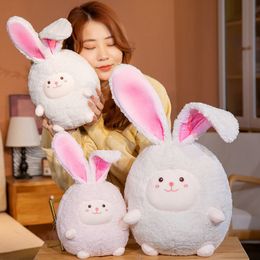 Plush Dolls Stuffed Kawaii Kids Animal Long Hug Toys Alligator Gift Bunny Toy Supporter for Pillow Folded Back Giant Rabbit 230603