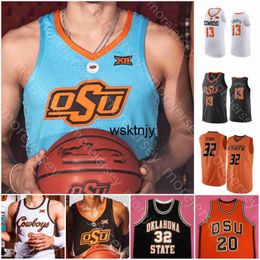 Wsk Oklahoma State OSU Basketball Jersey NCAA College Lindy Waters III Smart John Starks Rondel Walker Chris Harris Jr. Moncrieffe Donovan Williams Montreal Pena Jr.