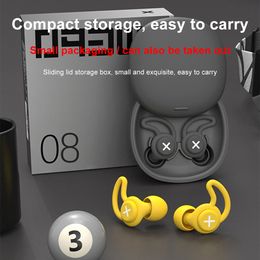 Snoring Cessation Sleep Noise Reduction Earplug Silicone Black Sleep Soundproof Memory Foam Tapones Oido Ruido Anti Snoring Ear Protection Plugs 230603