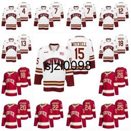 Sj98 Denver Pioneers NCAA College Hockey Jersey Gryphon Mendel Brett Stapley Kohen Olischefski Liam Finlay Ian Mitchell Kevin Dineen