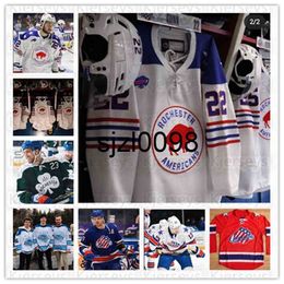 Sj98 Custom Men Rochester Americans Jersey 77 peterka 22 quinn 72 Mcinnnis 81 Murray 25 Ruotsalaimen 26 jobst 7 Prow 11 Kevin