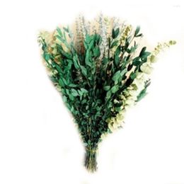 Decorative Flowers Eucalyptus Leaves Dried Flower With Pleasant Smell Shower Decor Mix And Lavender Bouquet