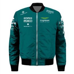 Giacche Uomo Aston Martin Alonso 2023 F1 Resmi Bersepeda Moto Formula 1 Pilota Balap Motor