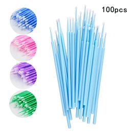 Brushes Disposable MicroBrush Eyelashes Extension Individual Lash Applicator Wand Lashes Removing Swab Micro Brush women Makeup Tools