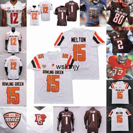 Wsk Bowling Green BGSU Football Jersey NCAA College Grant Loy Bryson Denley Morris Brooks Miller Matt McDonald Nick Mosley Austin Osborne Croom Johnson