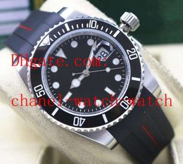 Fashion Watch Rubber Band 116610 Black Dial And Ceramic Bezel Sapphire 40mm Asia 2813 Movement Automatic Mens Wrist Watches Dive Watch