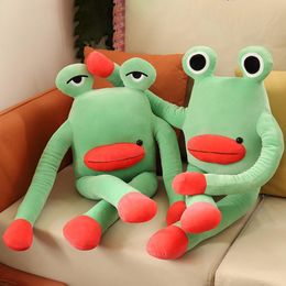 Plush Dolls Animal Pillow Exquisite Soothing Toy Sausage Mouth Birthday Gift Frog Doll 230603