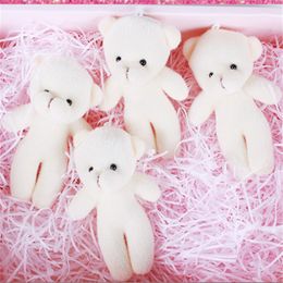 Plush Keychains 10PCSlots Mini Bear Toys Small Pendant Cute Diamond Bears Doll Soft Stuffed Toy For Kids Girls Gift 12CM 230603