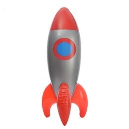 Inflatable Bouncers Playhouse Swings 103*28cm Kids Inflatable Toy Inflable Red Rocket Missile Stage Birthday Party Inflatable Toys For Children 230603