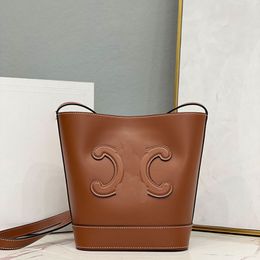 Luxury Designer Bag Detachable Bucket One Shoulder Bag Money Bag Womens Tote Brand Letter Calfskin Printed Handbag Crossbody Bag