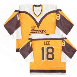 C2604 Retro Dusters Lee Hockey Jersey 42 Jim O'Brien 7 Goldthorpe18 Brian Binghamton embroidery sewing Jerseys Custom name and number