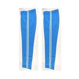 Pants Summer Men Casual Sweatpants Men Jogger Basic Trousers Tracksuit Stripe Slim Thin Breathable Sportswear Sky Blue Track Pants