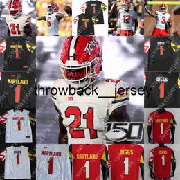 Thr Maryland Terrapins Football Jersey Taulia Tagovailoa Fleet-Davis Isaiah Jacobs Dontay Demus Jr Rakim Jarrett Tarheeb Still Sam Okuayinonu Stefon Diggs DJ Moore