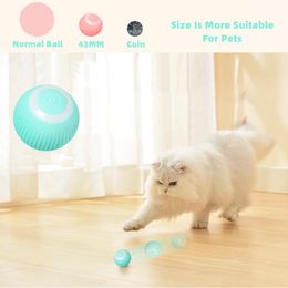 Toys Smart Cat Ball Toys Automatic Rolling Smart Cat Toys Interactive for Cats Training Selfmoving Kitten Toys for Indoor Playing