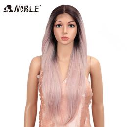 Woman Synthetic Lace Front Wig Long straight Hair 28 Inch Natural Wig Blonde Wig Heat Resistant Fibre Wigs For Black Women 230524