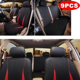 Car Seat Covers 9PCS Washable Fit For Most 5-Seat Cars Interior Accessories