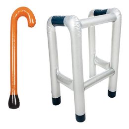 Uppblåsbara studsare Playhouse Swings Uppblåsbar Zimmer Frame Walking Stick Dress Up Funny Novely Blow Up Toy Accessory Uppblåsbara leksaker 230603