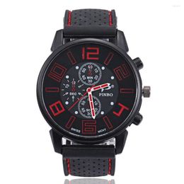 Wristwatches Fashion Casual Men Watch Personalised Digital Leisure Silicone Car Cable Strap Men's Sports Watches Quartz