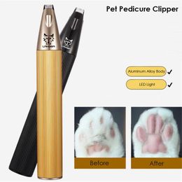 Trimmers Dog Clippers Professional Pet Foot Hair Trimmer Dog Grooming Hairdresser Dog Shear Butt Ear Eyes Hair Cutter Machine Remover LED