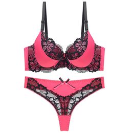 Bras Sets Julexy Arrivals Sexy Women Bra BC Cup Push Up and Panty Intimate Thong Underwear Set 230603