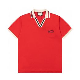 Luxury Mens Designer T Shirt Black Red Letter printed shirts Short Sleeve Fashion Brand Designer Top Tees M-3XL PM463