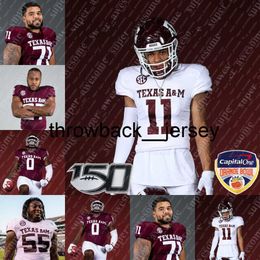 Thr Texas AM Aggies Football Jersey Demani Richardson Fadil Diggs Chris Russell Jr Jardin Gilbert Andre White Jr Antonio Johnson Edgerrin Cooper Walter Nolen Enai Wh