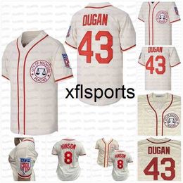 AXflsp GlaC202 8 Dottie Hinson Jersey Jimmy Dugan City of Rockford Peaches A League of Their Own Movie Baseball Jersey