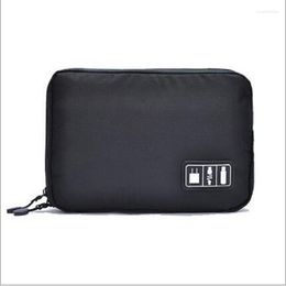 Storage Bags Cable Organiser Bag System Kit Case USB Data Earphone Wire Pen Power Bank SD Card Digital Gadget Device Travel