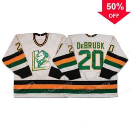 Mag MitNess Men CHL London Knights OHL 20 Louie DeBrusk Jersey All Stitched Louie DeBrusk Top Quality Hockey Jerseys