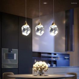 Pendant Lamps Modern Light K9 Crystal Lights Bedroom Living Room Home Decor Fixture Kitchen Restaurant Hanging