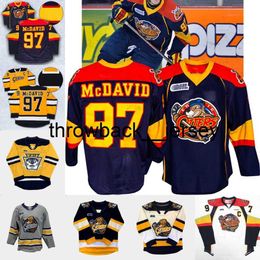 thr OHL Erie Otters Hockey Jersey Connor McDavid ALEX DeBRINCAT 17 Taylor Raddysh DYLAN STROME TRAVIS DERMOTT Youth Jerseys