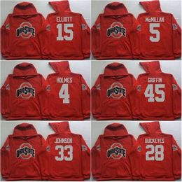 C2604 A3740 Men Ohio State Buckeyes coollege Jersey 97 Joey Bosa 12 C.JONES 16 BARRETT 1 B.Miller 15 Elliott Red Jerseys Hoodies Sweatshirts