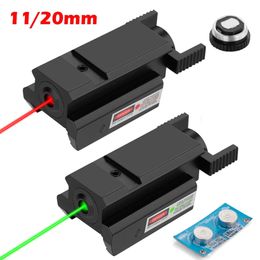 Tactical Red Green Dot Laser Laser Sight Airsoft Pistol 20mm Picatinny Weaver Mount 11mm Dovetail Rail Glock 17 19 CZ-Green