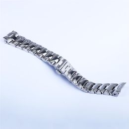 24MM Watch Band For PANERAI LUMINOR Bracelet Heavy 316L Stainless Steel Watch Band Replacement Strap Silver Double Push Clasp 176C