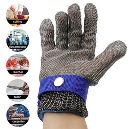 New 316 stainless steel metal iron gloves American Standard A9 grade pure steel wire cut-resistant gloves