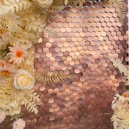 Other Event Party Supplies 18pcs Golden Sequin Backdrop Panels for Wedding Baby Shower Background Wall Decor Shimmer Laser Curtain Champagne 230603