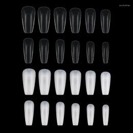 False Nails 504x/Bag Extra-Straight Nail Tips Fake Manicure Salon-Nail Art Tools Drop