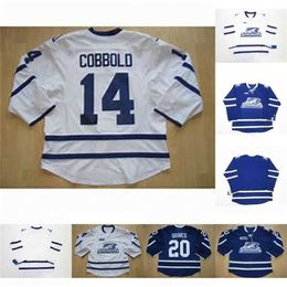 C2604 Mit Mississauga Steelheads 14 Cobbold 20 Graves Mens Womens Youth 100% Embroidery cusotm any name any number Hockey Jersey Cheap Fast Shipping