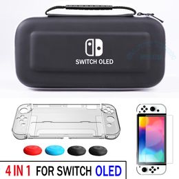 Bags For Nintend Switch OLED Accessories EVA Travel Storage Bag/Screen Protector/PC Hard Shell For Nintendo Switch OLED Case Cover