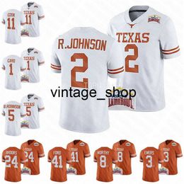 vin 11 Sam Ehlinger Texas Longhorns College Football Jersey Ricky Williams Arch Manning Roschon Johnson Bijan Robinson Hudson Card Overshown Jaylan Ford Jerseys