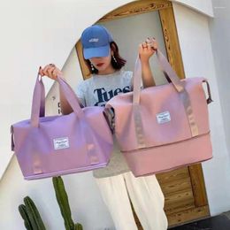 Duffel Bags Gym Yoga Storage Shoulder Bag Large Capacity Folding Travel Waterproof Luggage Tote Handbag Duffle For Wome C1S2