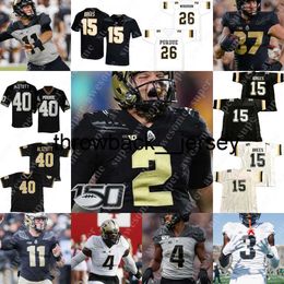 Thr Purdue Boilermakers Football Jersey Hudson Card Jack Plummer Aidan O'Connell Dylan Downing Payne Durham Drew Brees Rondale Moore Mike Alstott Rod Woodson