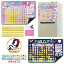 Other Toys Preschool Toys Children English Magnetic Reward Chart Good Habits To Develop Time Activity Schedule Refrigerator Stickers Games 230603