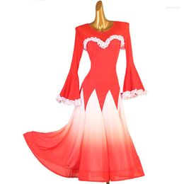 Stage Wear 2023 Woman Ballroom Waltz Modern Dance Dress Competition Standard Dancing Clothes MQ363