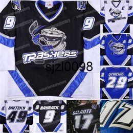 Sj98 Youth Danbury Trashers 2004-05 Jersey Brent Gretzky Mike Bayrack Galante Brad Wingfield Jon Mirasty Scott Stirling Bren dan McCartin Regan