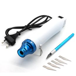 Warmtepistool Heat Gun Electric Power Tool Hot Air 300W Temperature Gun With Supporting Seat Shrink Plastic FIMO Dinks Hobby DIY Carving Knife