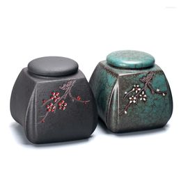 Storage Bottles Retro Jars Spice Tea Ceramic Crafts Art Tools Home Kitchen Desktop Decoration Gift