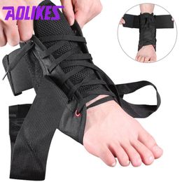 Ankle Support Sports Ankle Weights Support Bandage Soccer Braces Protector Orthosis Safety Fitness Tie Shoelaces Compression Sprain Prevention 230603