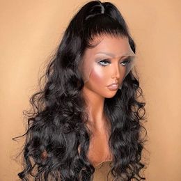 360 Full Lace Frontal Human Hair Pre Plucked Wigs Brazilian Transparent 360 lace wig hd Body Wave Lace Front Wig For Black Women 130%density