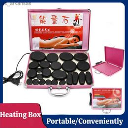Portable 1 Piece Heating Box Spa Rock Heating Warmer Case Professional Spa Massage Hot Stone Heater Can Hold 24 Pcs Rocks L230523